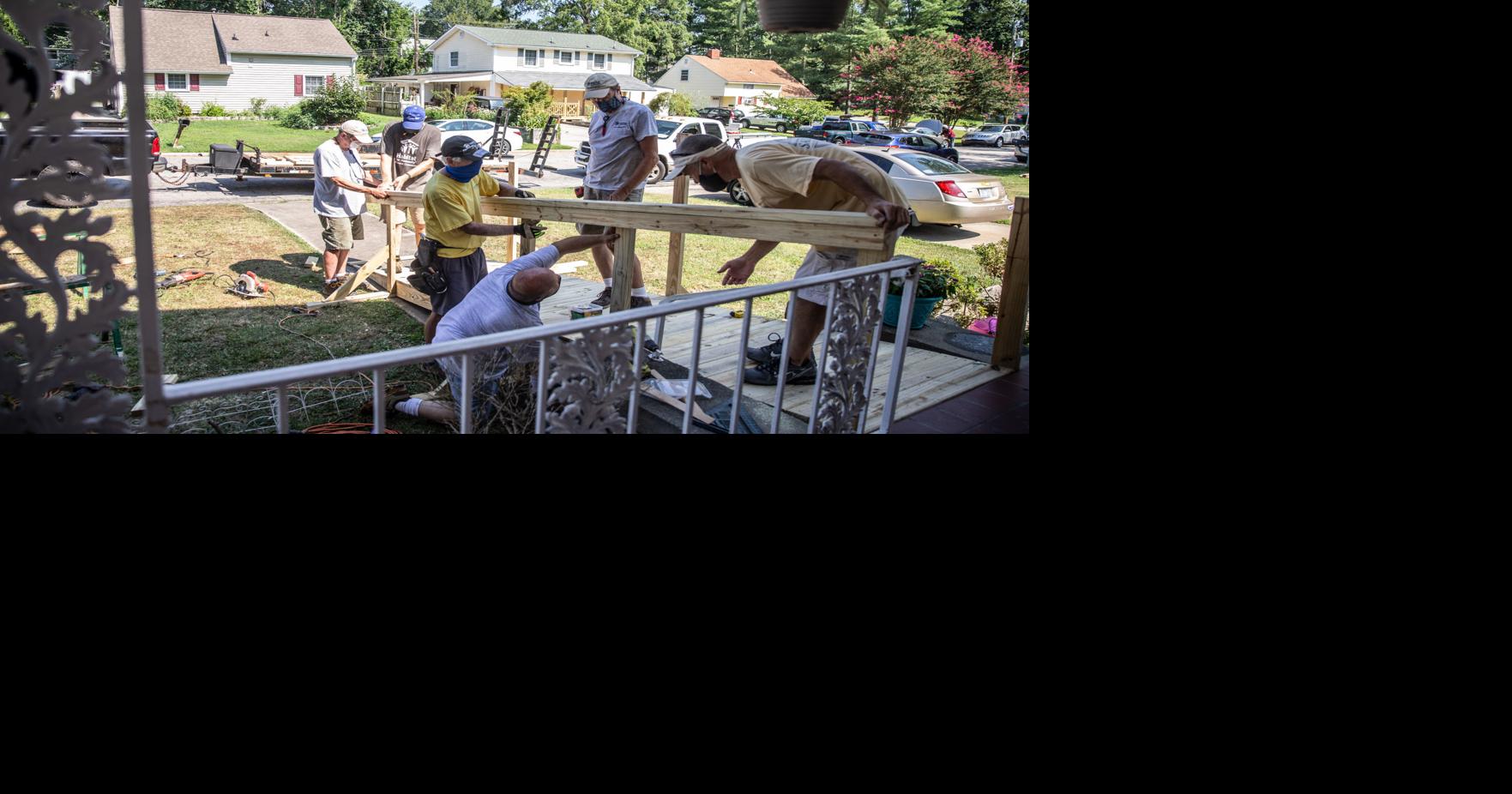Photos Habitat for Humanity builds ramp for injured man