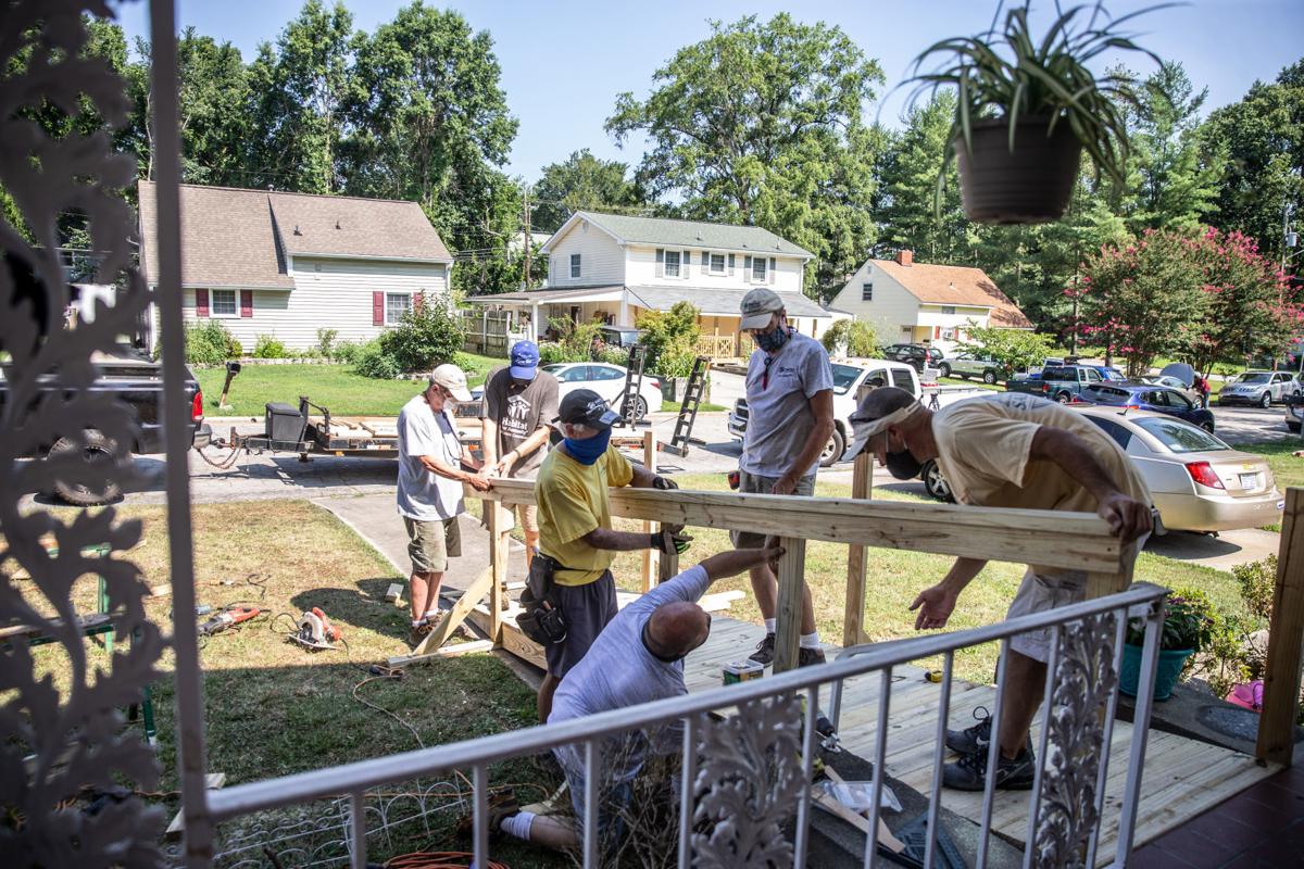 Photos Habitat for Humanity builds ramp for injured man