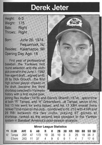 Politi: Remember that Derek Jeter in 1993, the kid who couldn't