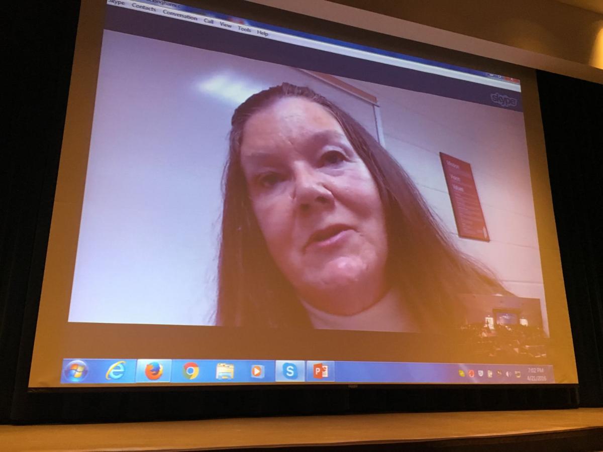 “To Kill a Mockingbird” actress Mary Badham Skypes into the Literary Evening at RCC on April 21.