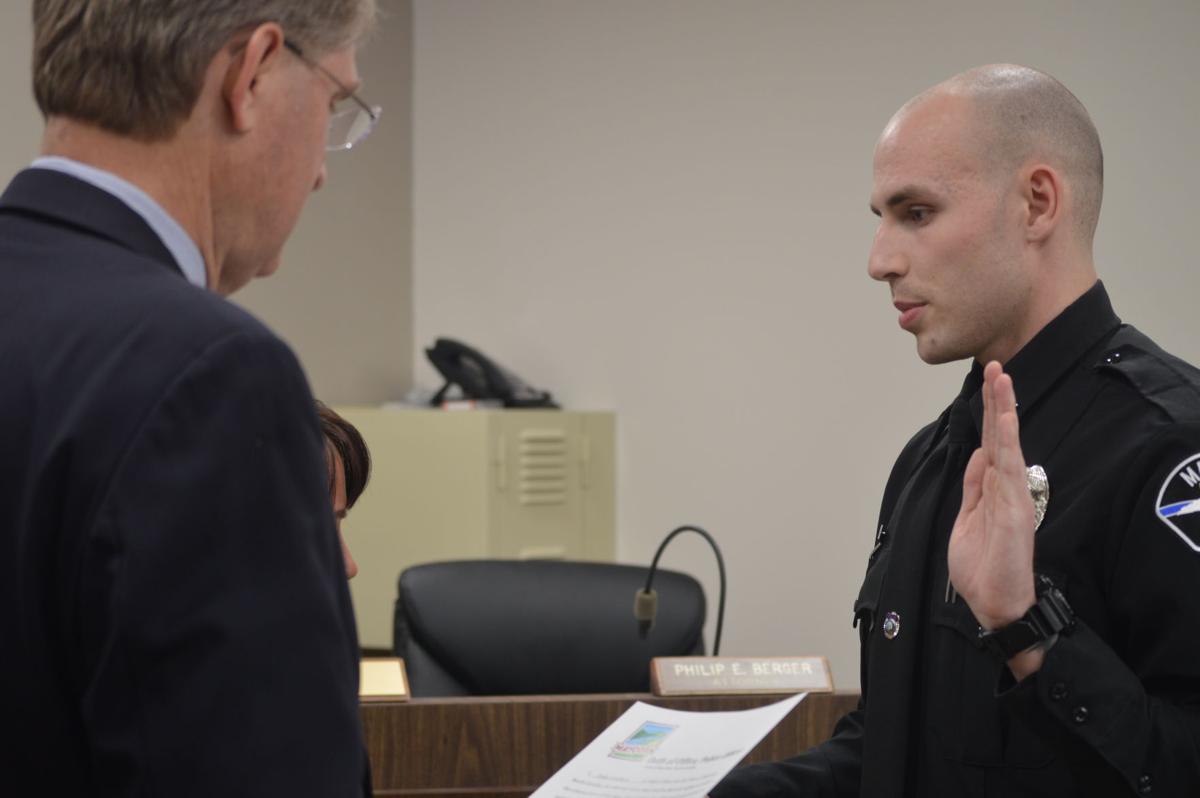 Mayodan Police promotes three, new officer to department