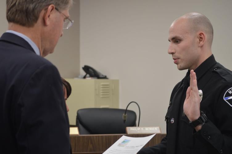 Mayodan Police promotes three, new officer to department