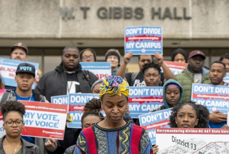 N.C. A&T students protest partisan redistricting