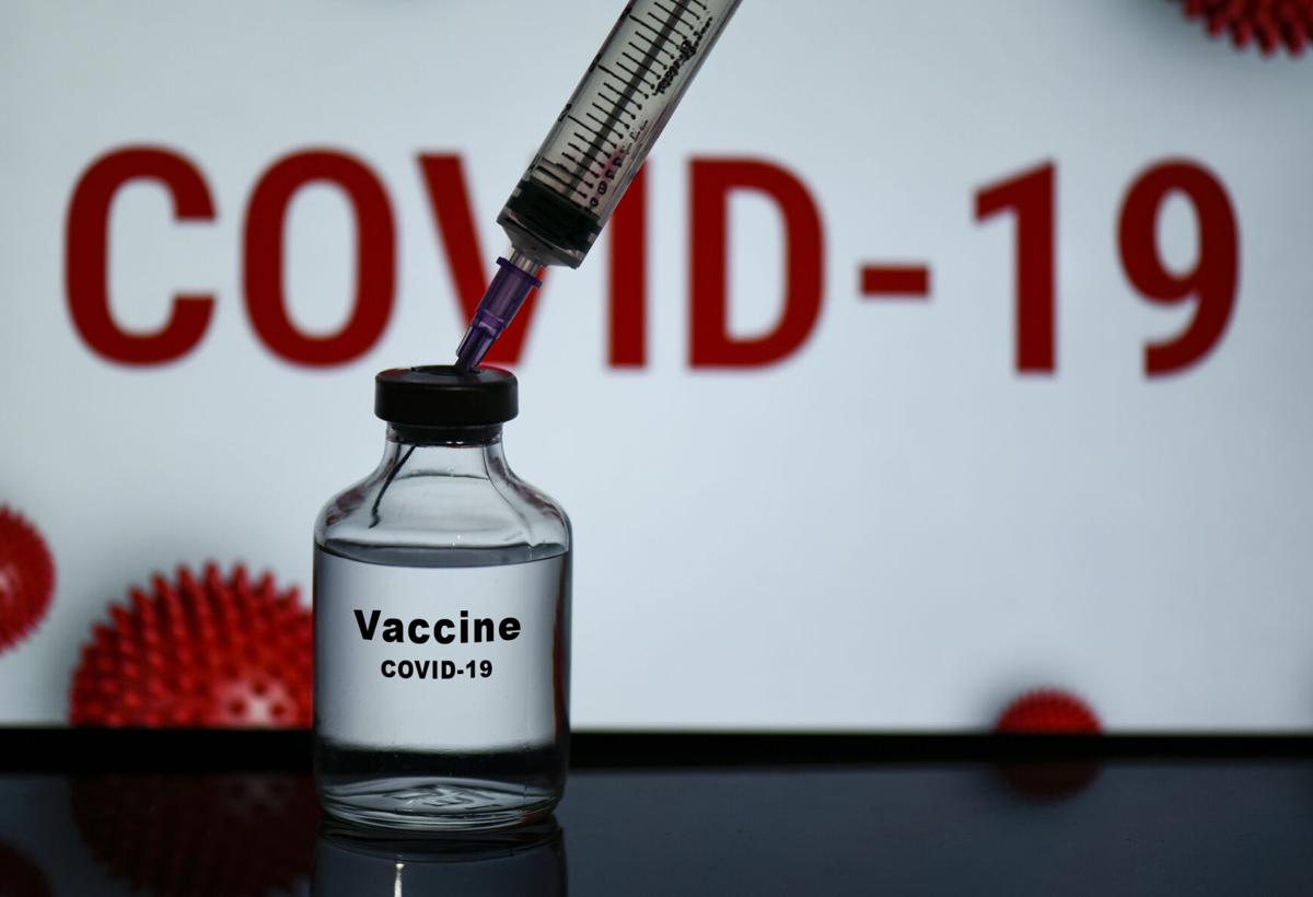 A bottle of Covid-19 Vaccine WEB ONLY