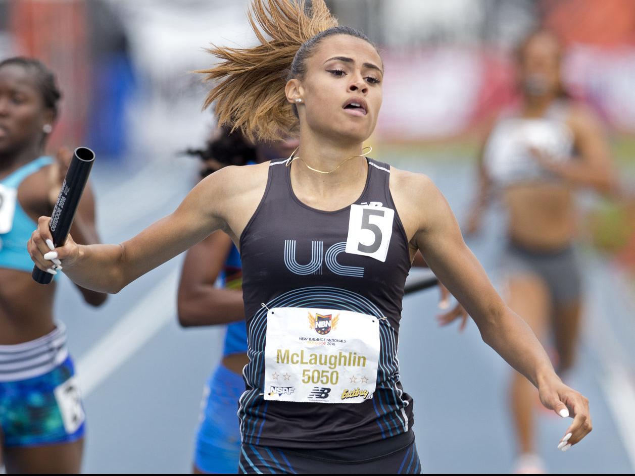 Olympic Trials Qualifier Sydney Mclaughlin Leads Relay Team From Last To First At New Balance Nationals Video Wooten Running Shorts Greensboro Com