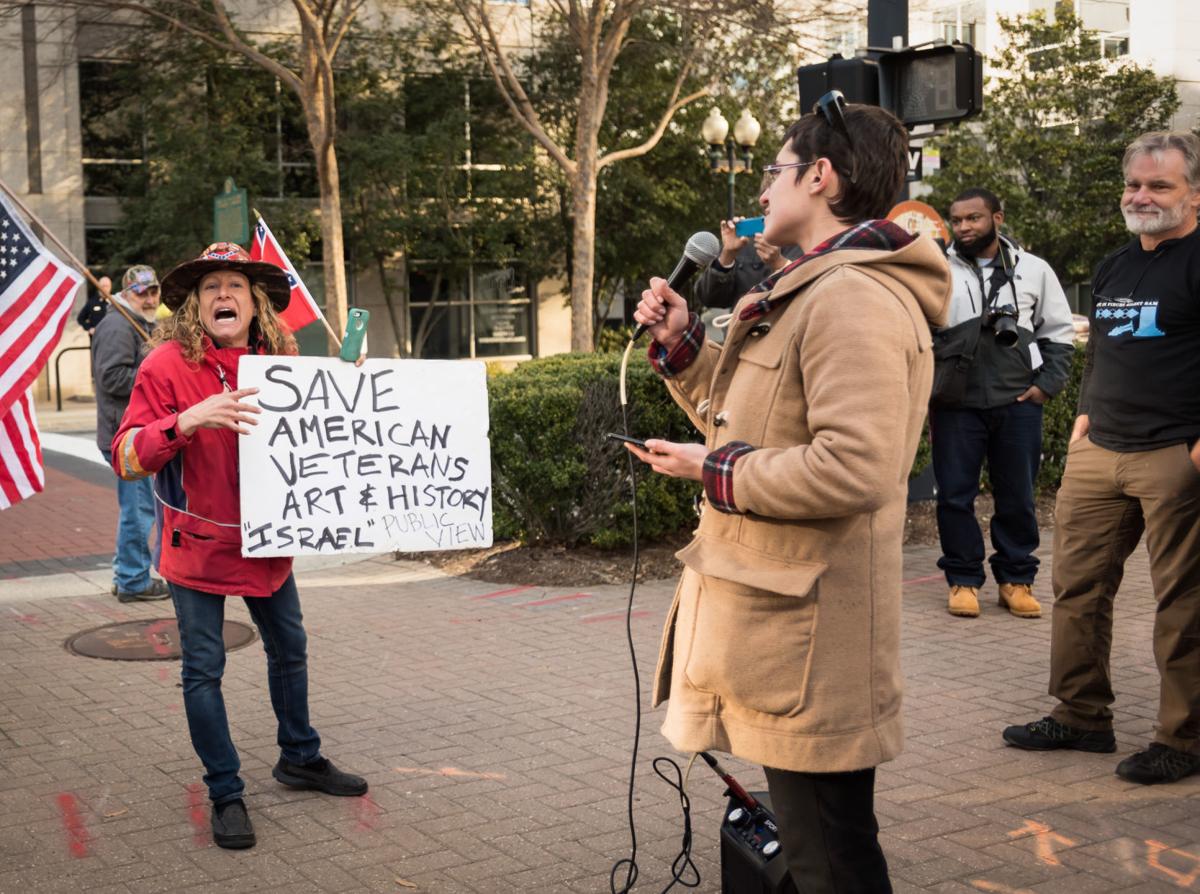 Move The Confederate Statue Now Say Protesters In Downtown