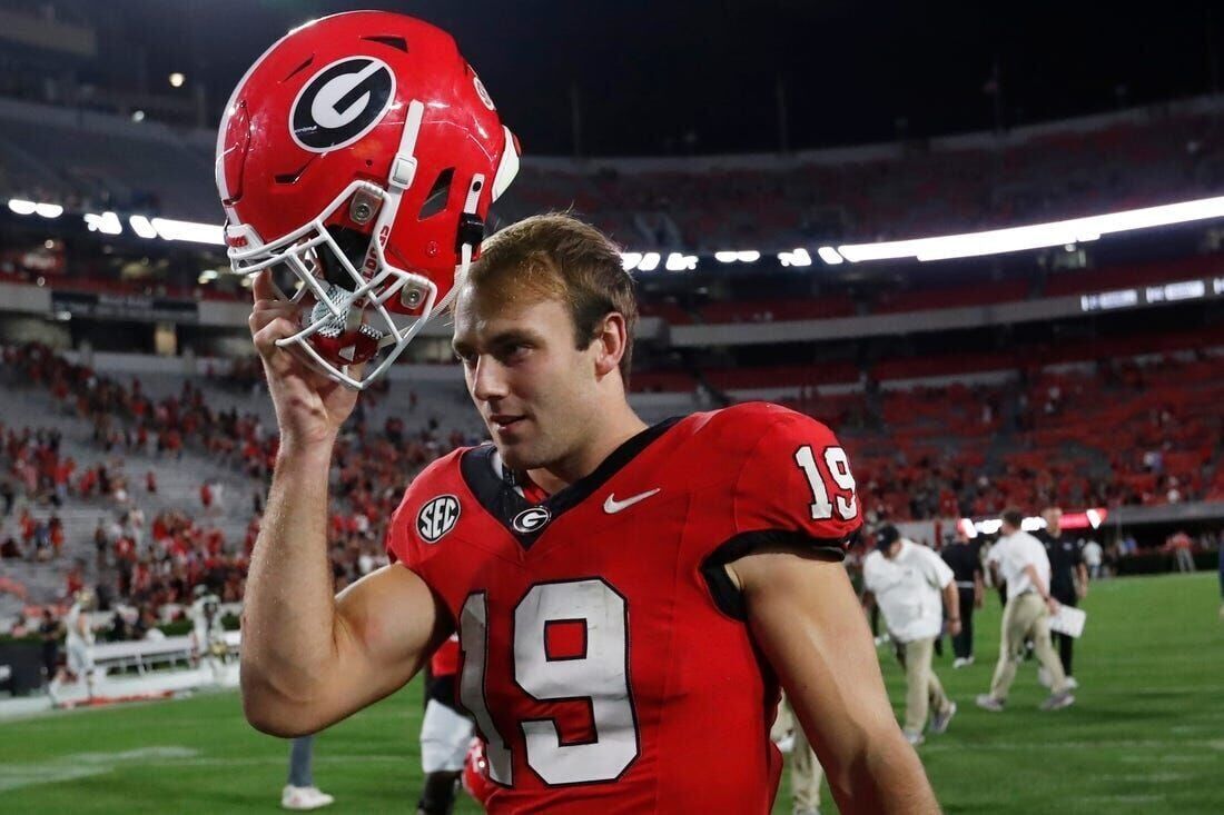 Georgia's Brock Bowers stiff-arming his way into record books