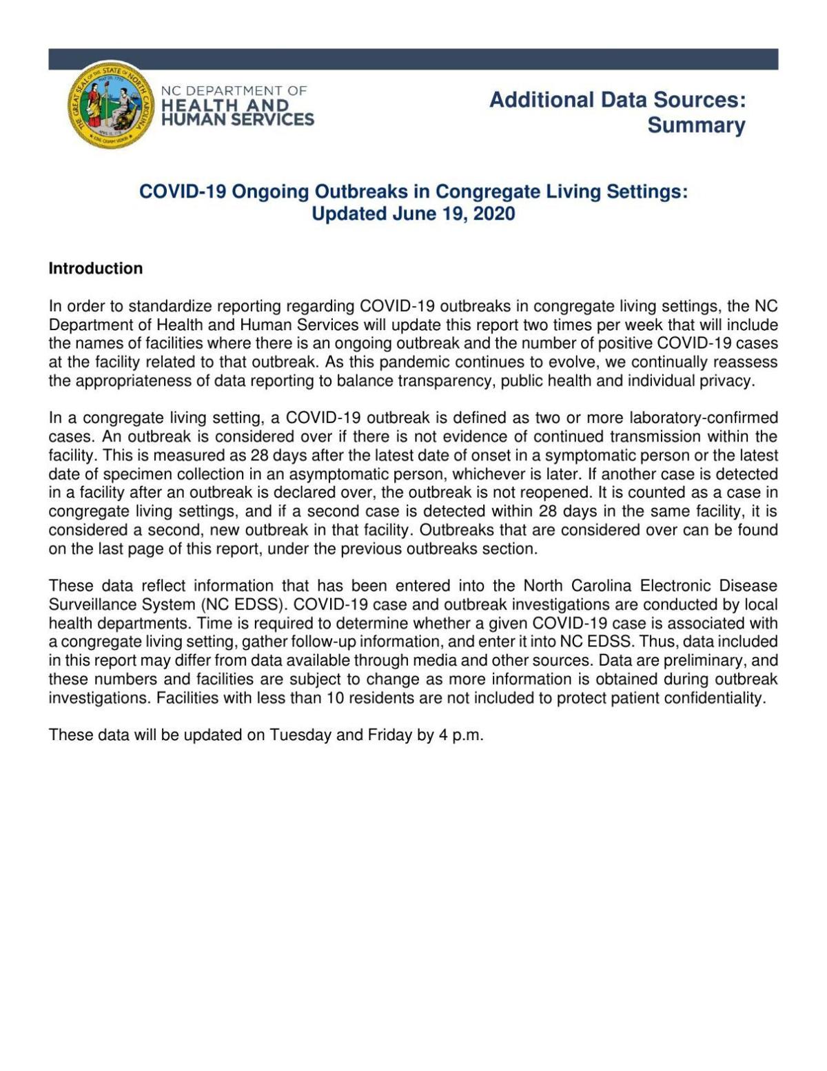 State report appears to show COVID19 outbreaks slowing in Guilford