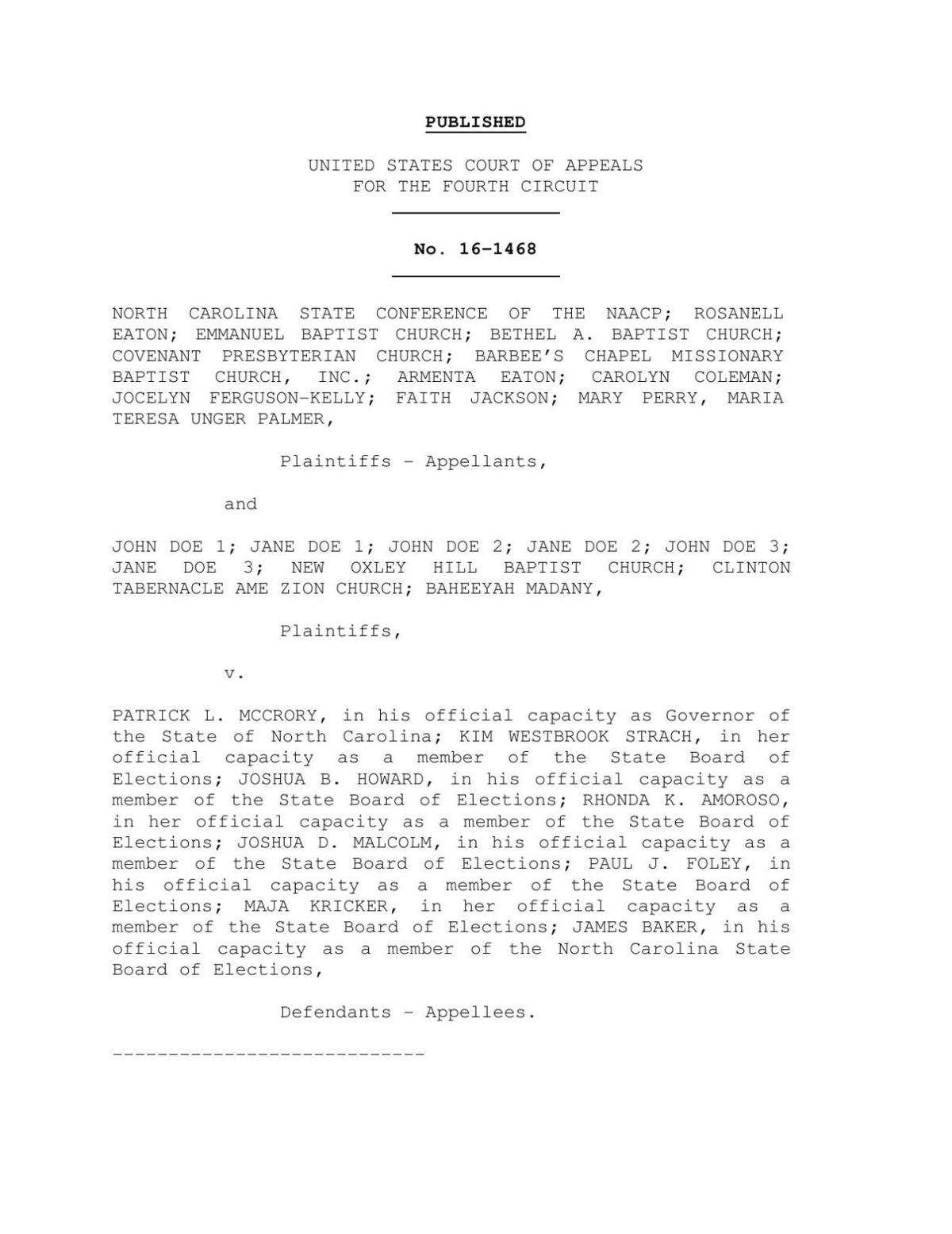 4th Circuit Court of Appeals' decision