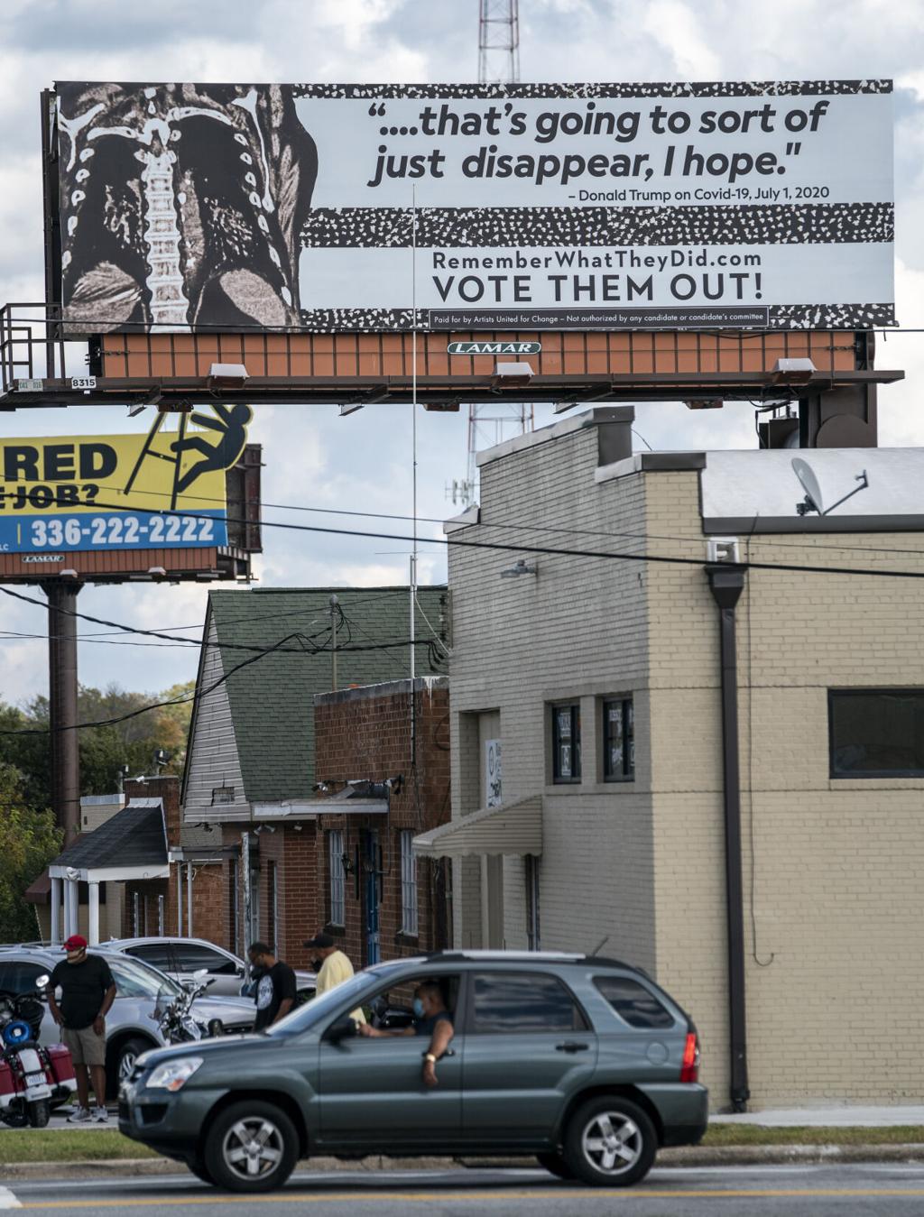 Anti Trump Billboards Erected In Greensboro Across N C Were Created By Artists Seeking Change Local Greensboro Com