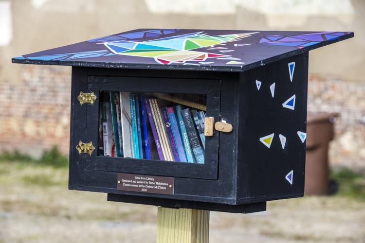 Greensboro artists create little free libraries on the Downtown Greenway