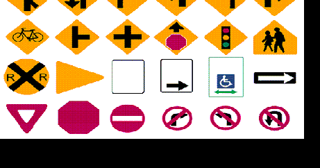 blank road signs test
