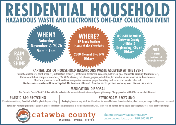 Fall Household Hazardous Waste Collection Event
