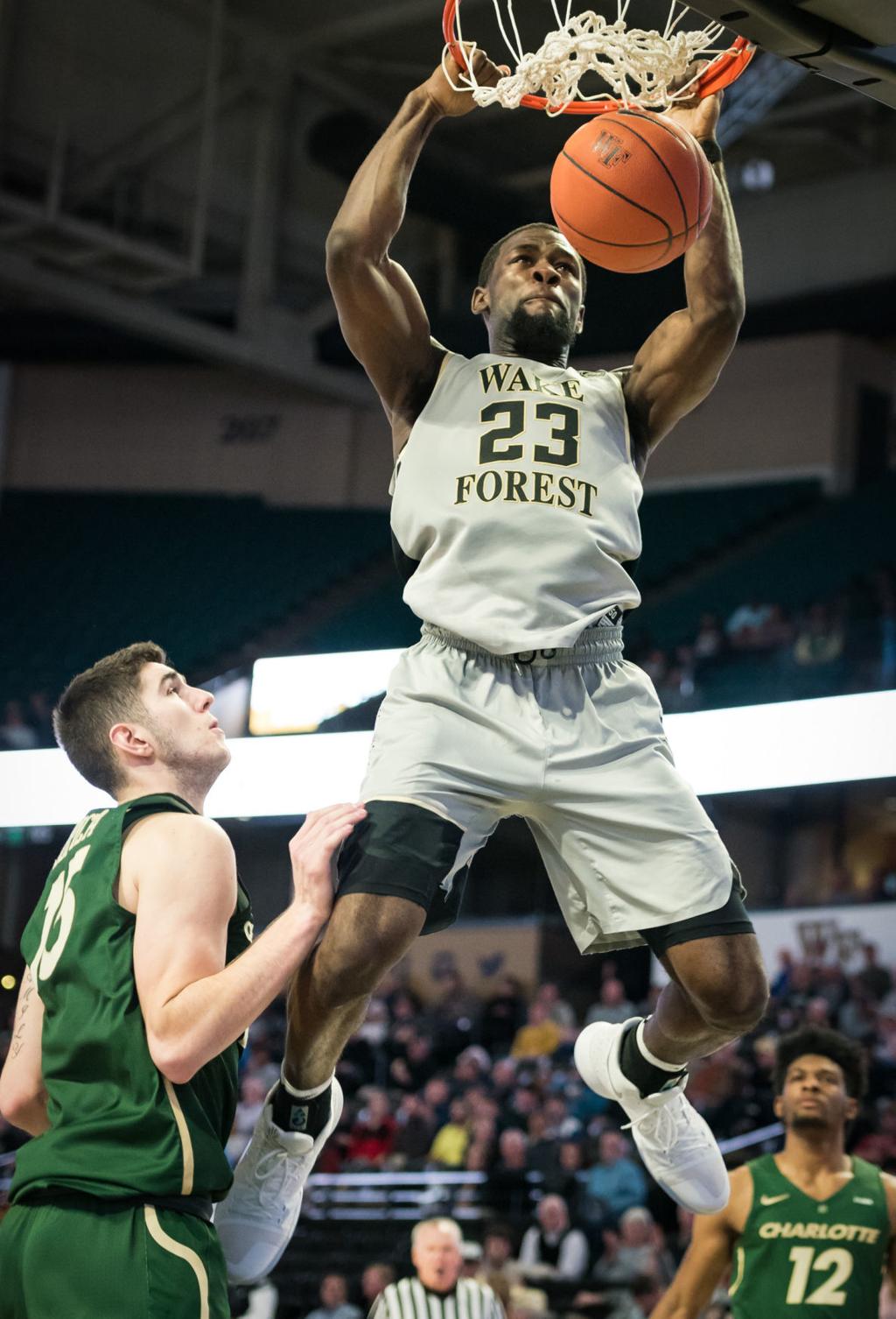 Photos Wake Forest Men S Basketball 80 56 Over Unc Charlotte
