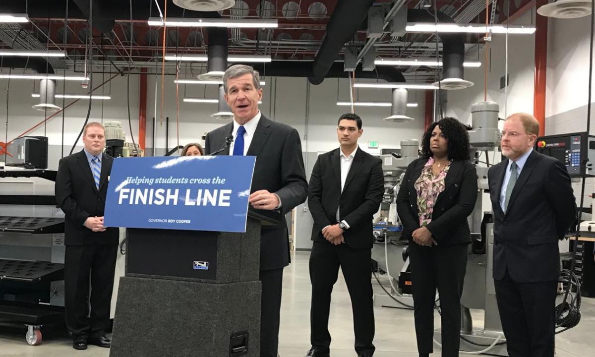 Helping students stay the course Governor touts Finish Line Grants at