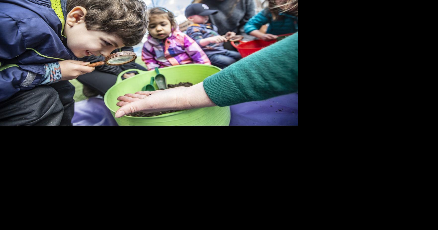 Photos Learning about composting and critters at Lebauer Park in