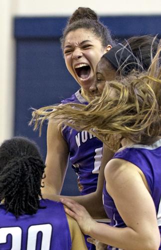 Northern Guilford girls basketball regional celebration