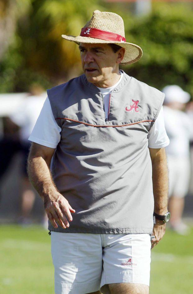 nick saban practice vest