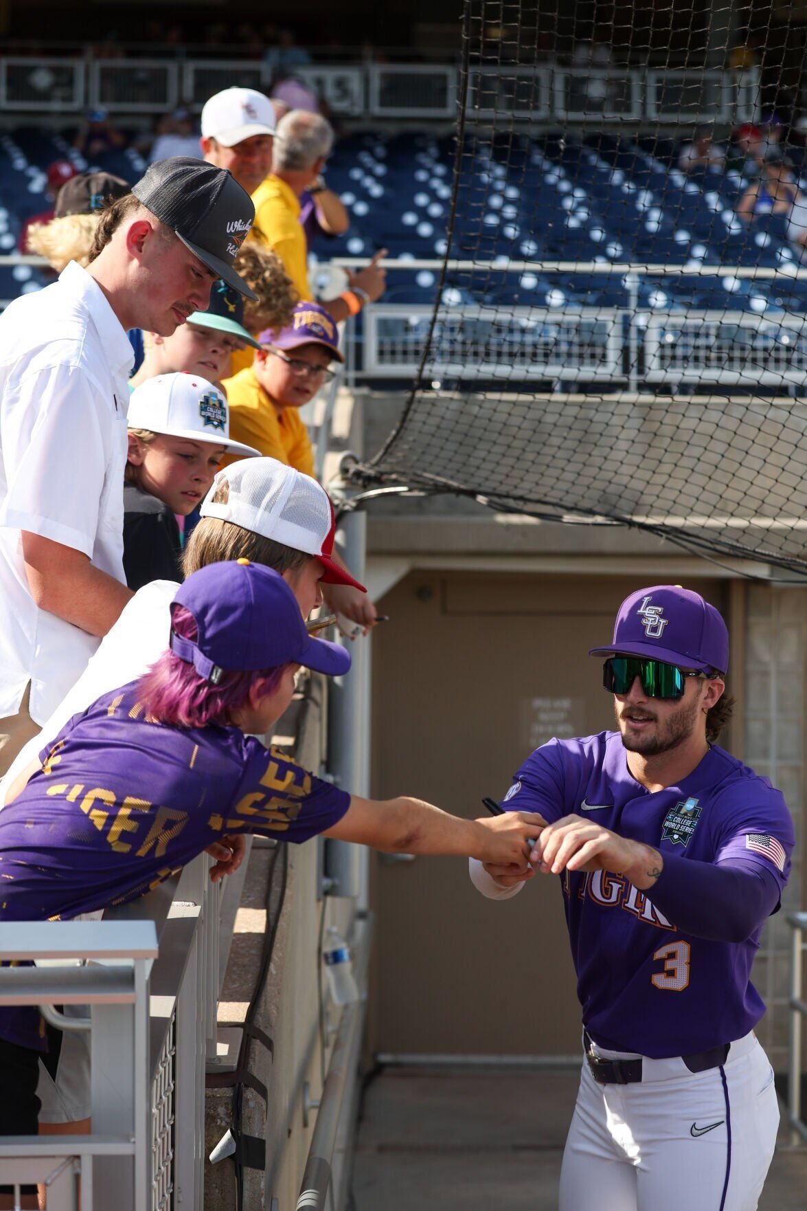 Women's College World Series: LSU softball brings fish in dugout