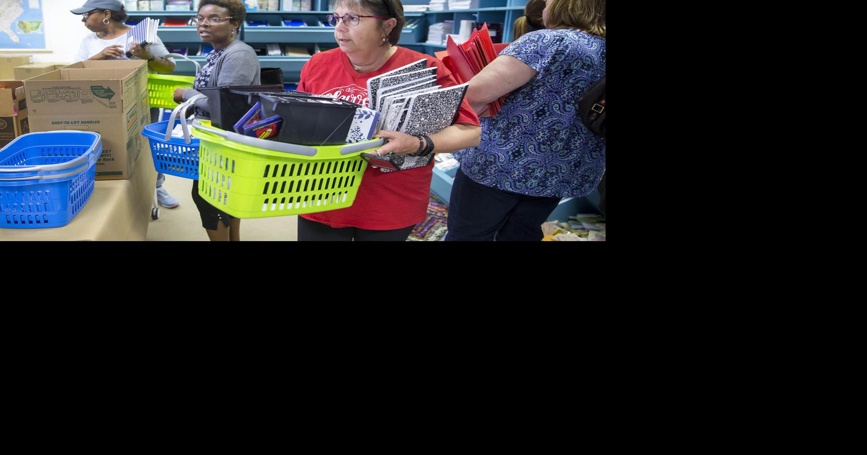 Greensboro teachers affected by storm stock up on donated supplies