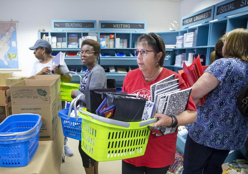 Teacher supplies for tornadostricken schools in Greensboro