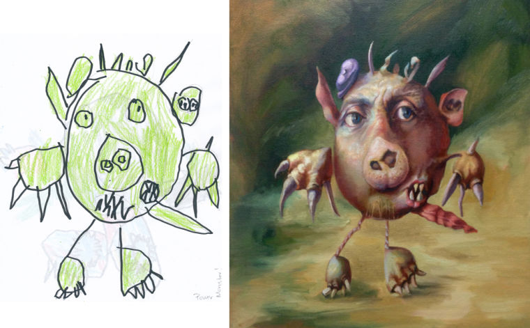 First graders are an inspiration to artist Jill Eberle 