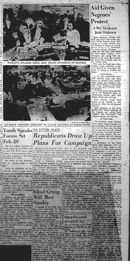 Feb 5, 1960: Aid Given to Negroes' Protest
