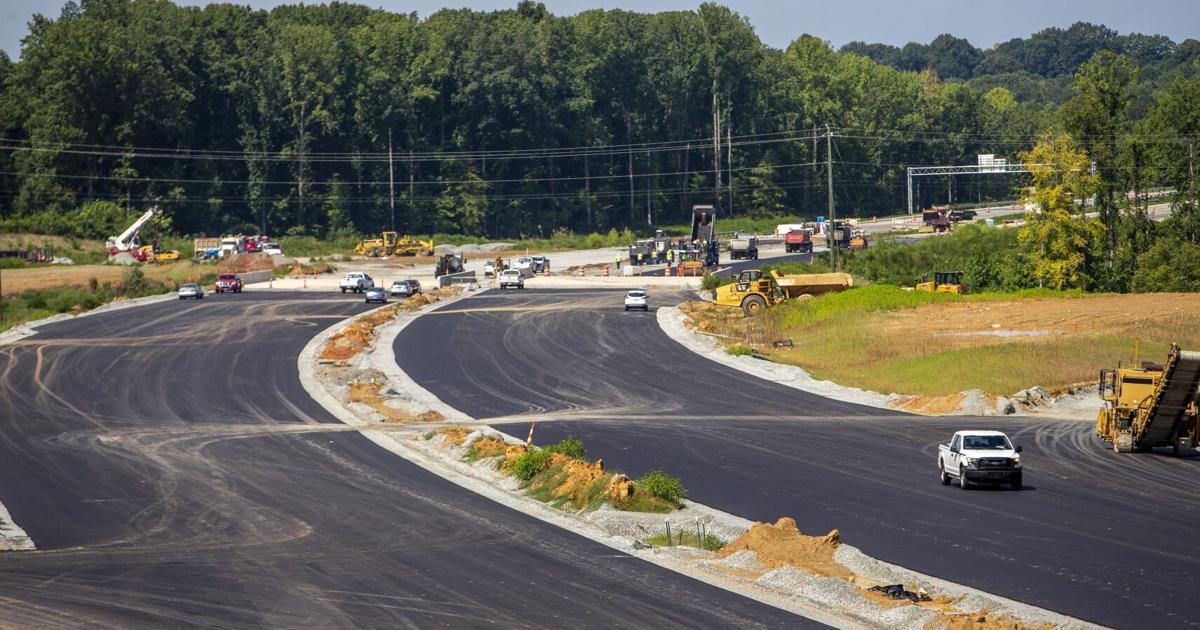 Construction on the Greensboro Urban Loop