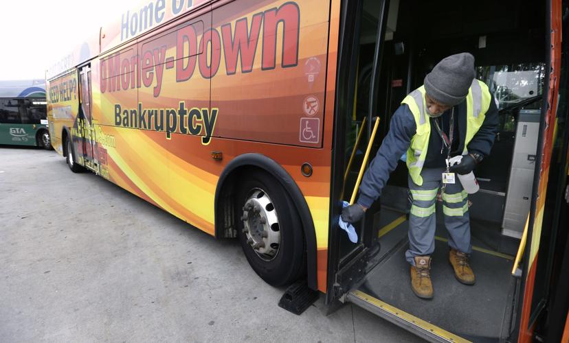 Greensboro Transit Authority bus being cleaned (copy)