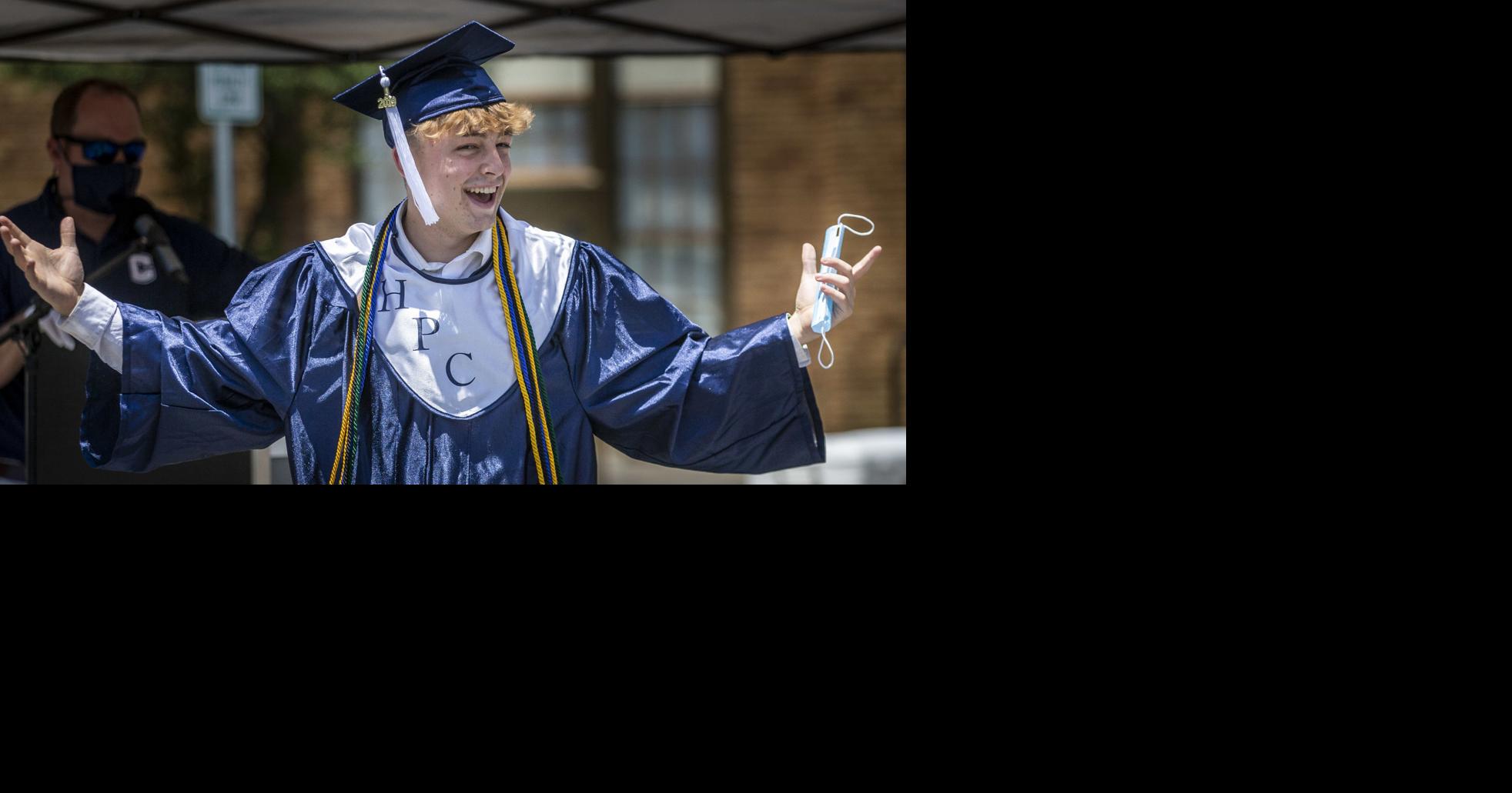 5 years ago High Point Central's High School's drivethru graduation