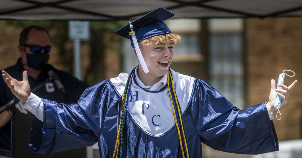 5 years ago High Point Central's High School's drivethru graduation