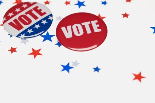 nonpartisan vote buttons election generic