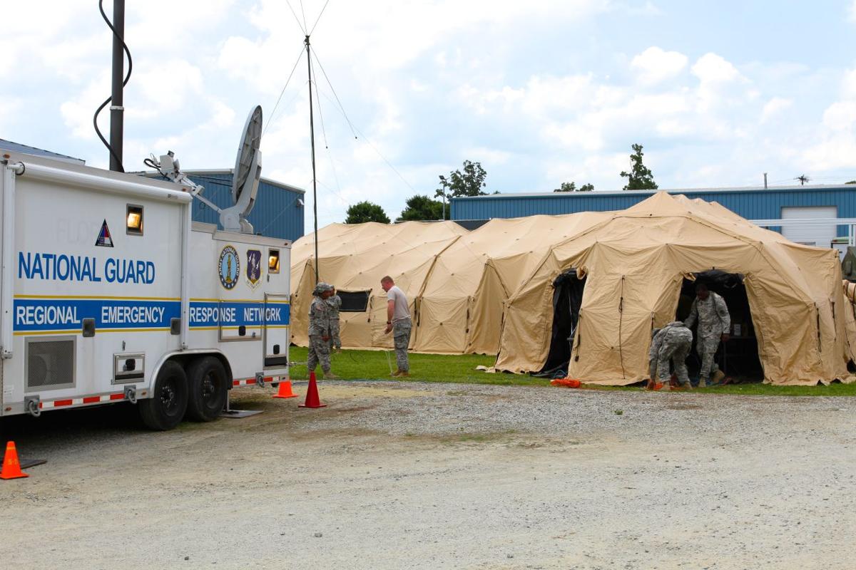 Greensboro military tank farm exercise