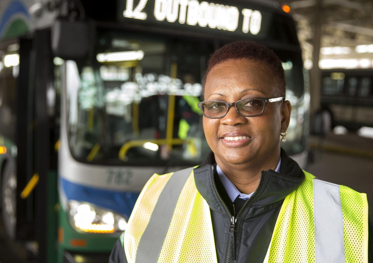 Greensboro's first black female bus driver remains behind the wheel