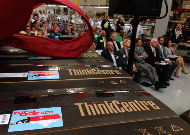Lenovo's grand opening of PC production line in N.C. News