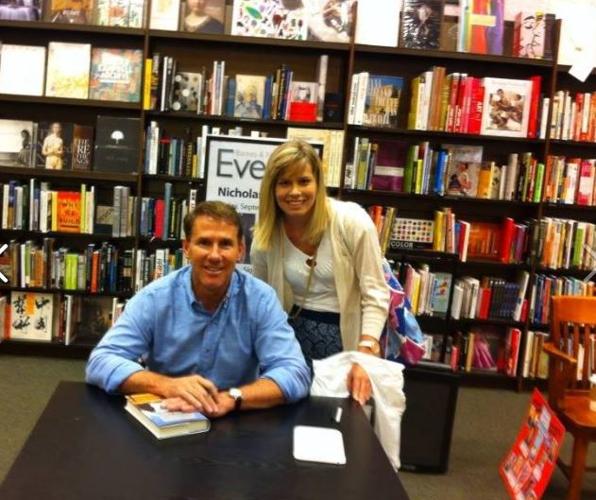 Reagan Hartley with Nicolas Sparks.JPG