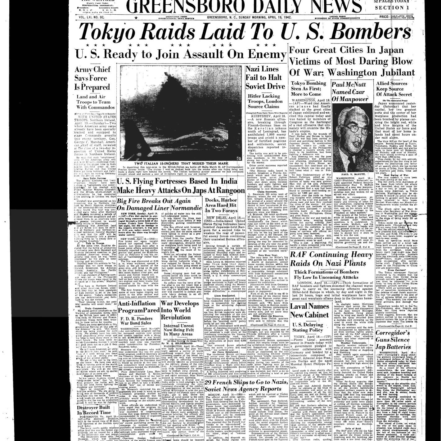 Doolittle Raid The Tonic Needed During Dark Period Community News Greensboro Com Doolittle Raid The Tonic Needed During Dark Period Community News Greensboro Com