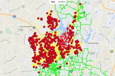High Point Power Outage Map Power restored in High Point after transformer failure | Local 