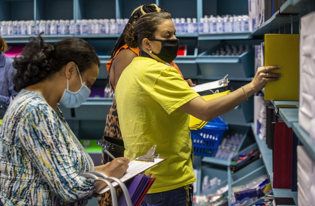 Donate gently used school supplies to the Teacher Supply Warehouse