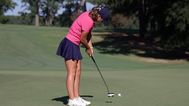 Seniors Power Women's Golf on Day One of the Pirate Collegiate Classic