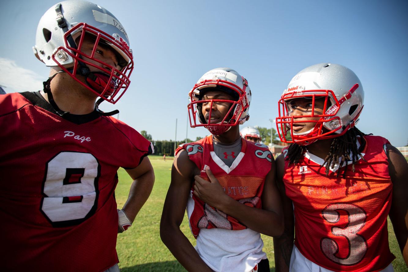 Photos Page's first day of football practice HSXtra Greensboro