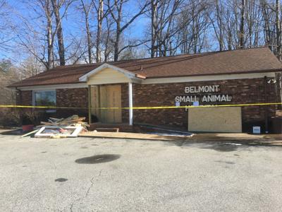 hospital animal belmont crashes into greensboro eden justyn melrose reidsville
