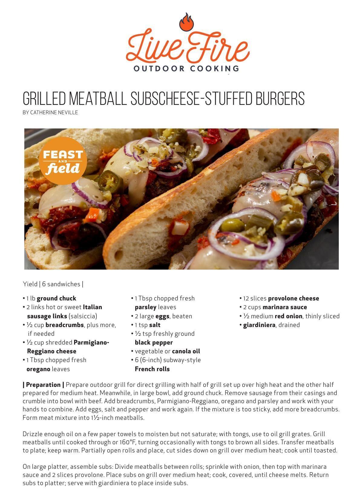 Download the Grilled Meatball Subs recipe