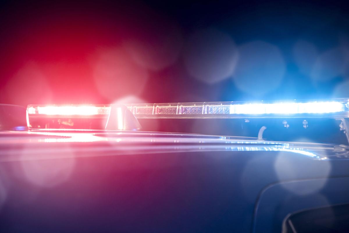 Police red and blue lights