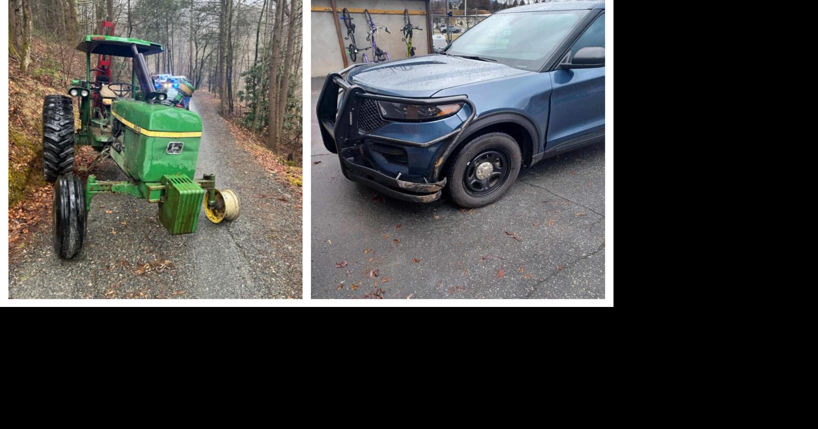 Man driving stolen John Deere tractor leads police on chase — at 20 mph ...