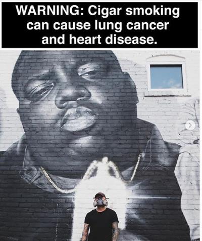 Greensboro artist Brian Lewis, aka JEKS, painted a mural of The Notorious B.I.G. in East Atlanta