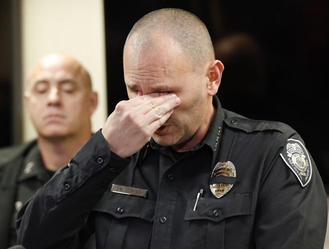 Chief at press conference-- Sgt. Philip Dale Nix shooting