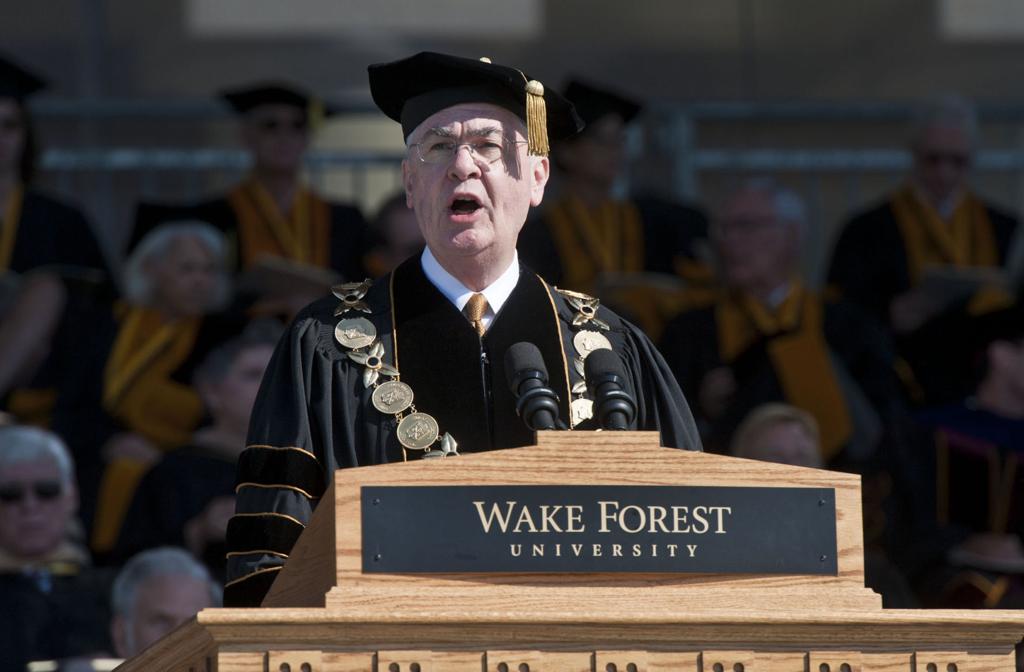 Wake Forest President Is Nation S Highest Paid College Leader Education Greensboro Com