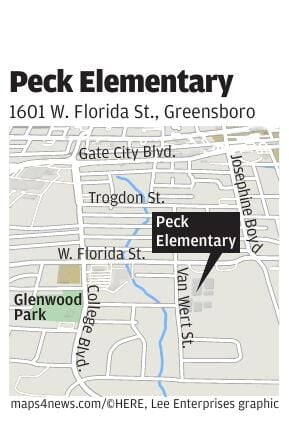 Peck Elementary locator map