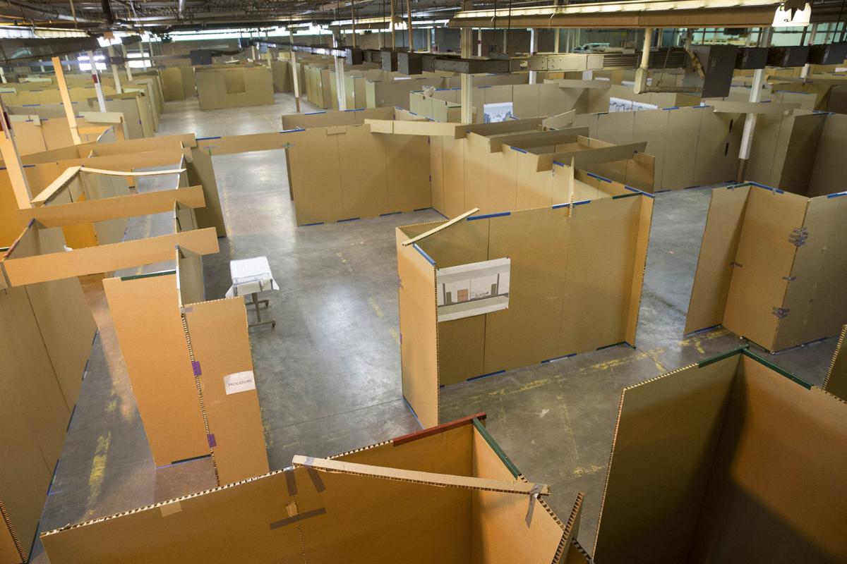 Cardboard operating suite works out kinks before construction starts